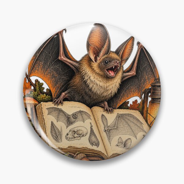 Item preview, Field Notes on Bats – Halloween Bat Illustration designed and sold by Xnuery.