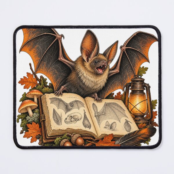 Item preview, Field Notes on Bats – Halloween Bat Illustration designed and sold by Xnuery.