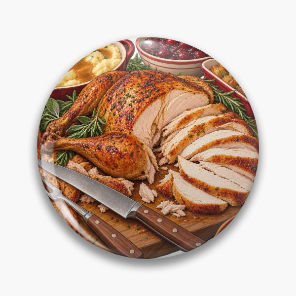 Item preview, Carving Board with Utensils – Thanksgiving Leftovers Illustration designed and sold by Xnuery.