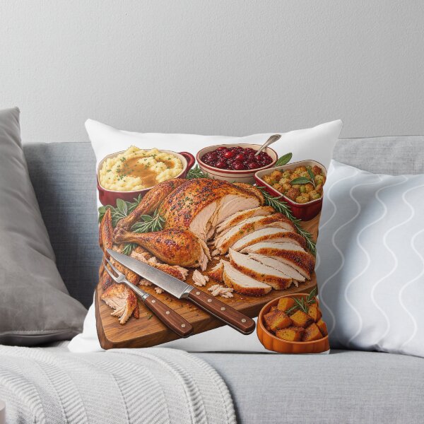 Item preview, Carving Board with Utensils – Thanksgiving Leftovers Illustration designed and sold by Xnuery.