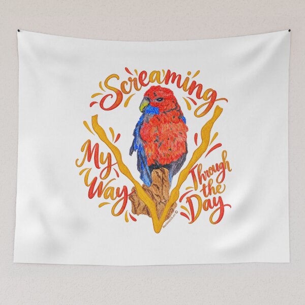 Item preview, Screaming Parrot My Way Through The Day designed and sold by newsuept25.art.
