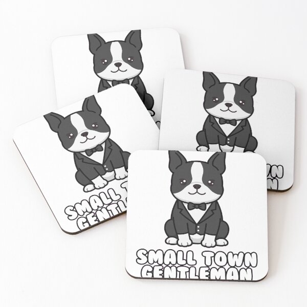 Item preview, Funny Boston Terrier Shirt, Small Town Gentleman, Tuxedo Dog Lover Gift, Boston Terrier Owner Tee, Boston Mom Gift, Terrier Mug designed and sold by PawshPetCo.