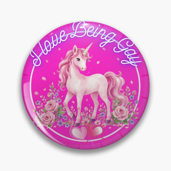 Item preview, I Love Being Gay Beautiful Pink Unicorn designed and sold by Witch Joseph.