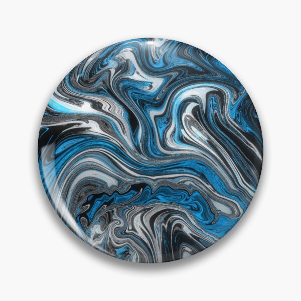 Item preview, Trippy Swirls - Black, White and Blue designed and sold by seejay1010.