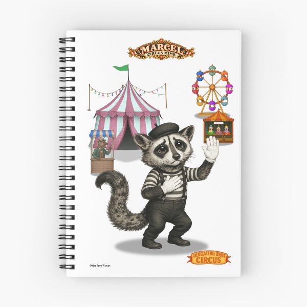 Item preview, Marcel Civet Mime: Vintage Circus Animal Parody designed and sold by MissTerryWoman.