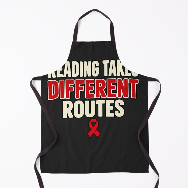 Item preview, Dyslexia Awareness Message — Reading Takes Different Routes designed and sold by UrbanCanvvas.