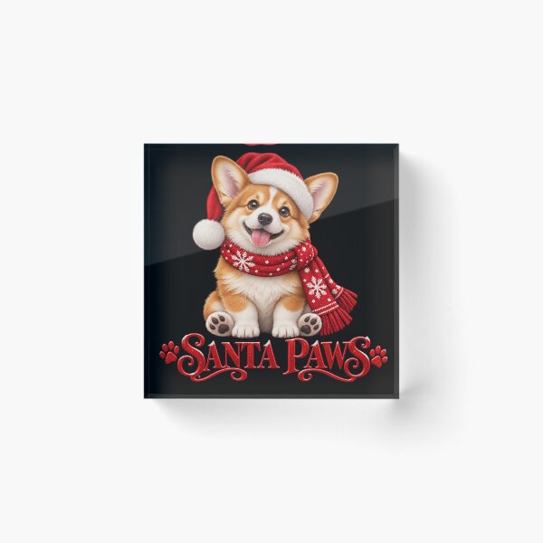 Item preview, Santa Paws Corgi Christmas Dog designed and sold by Lumvero.
