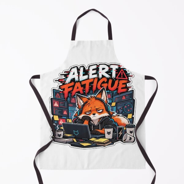 Item preview, Alert Fatigue Fox – Funny SOC Analyst Cybersecurity Sticker designed and sold by The Silly Grumpy Society.