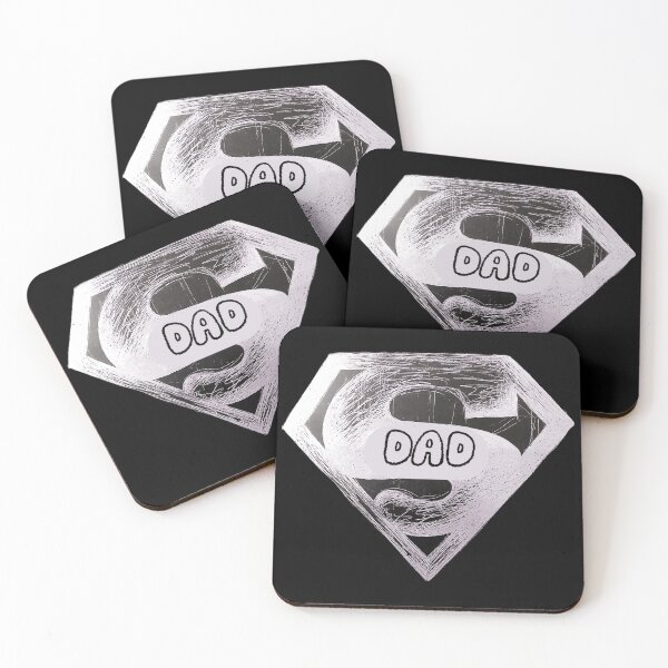 Item preview, Super Dad, scratchboard art with text overlay designed and sold by GiSilver.