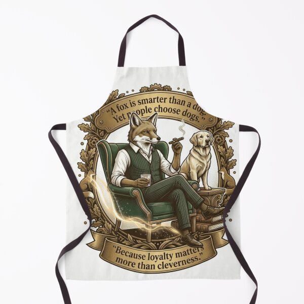 Item preview, Loyalty Over Cleverness - Dapper Fox and Faithful Dog Gentleman's Quote designed and sold by Nashatyoussef.