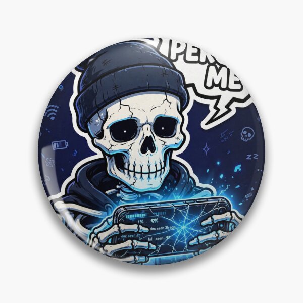 Item preview, Do Not Perceive Me Skeleton Sticker designed and sold by MojoHill.