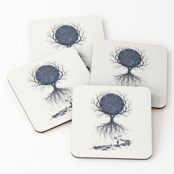 Item preview, Dark Fantasy Tree of Life Mystical Moon Journey Graphic designed and sold by  One City Two Children Studio.