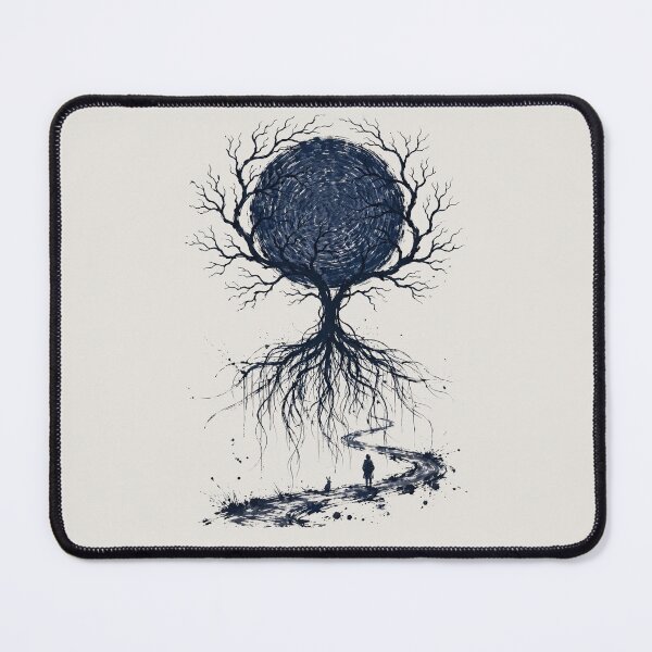 Item preview, Dark Fantasy Tree of Life Mystical Moon Journey Graphic designed and sold by One City Two Children Studio.