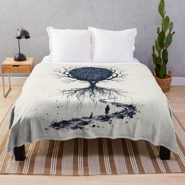 Item preview, Dark Fantasy Tree of Life Mystical Moon Journey Graphic designed and sold by  One City Two Children Studio.