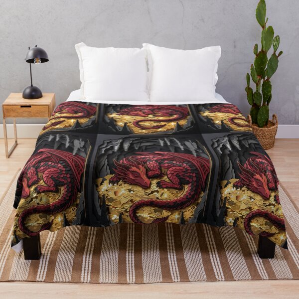 Item preview, Layered Paper Cut Sleeping Dragon - Treasure Cave designed and sold by GrinGalore.
