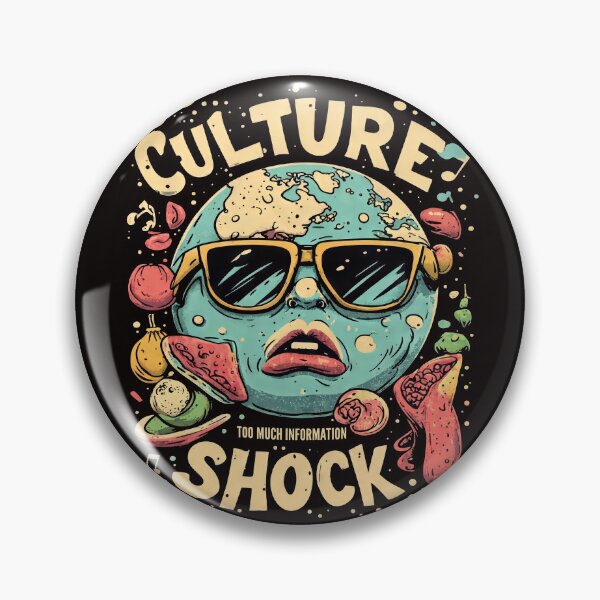 Item preview, Cool Planet Earth Culture Shock Retro Art Illustration designed and sold by LayercraftArt.