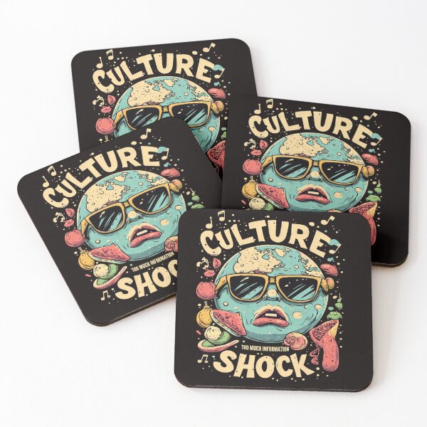 Item preview, Cool Planet Earth Culture Shock Retro Art Illustration designed and sold by LayercraftArt.