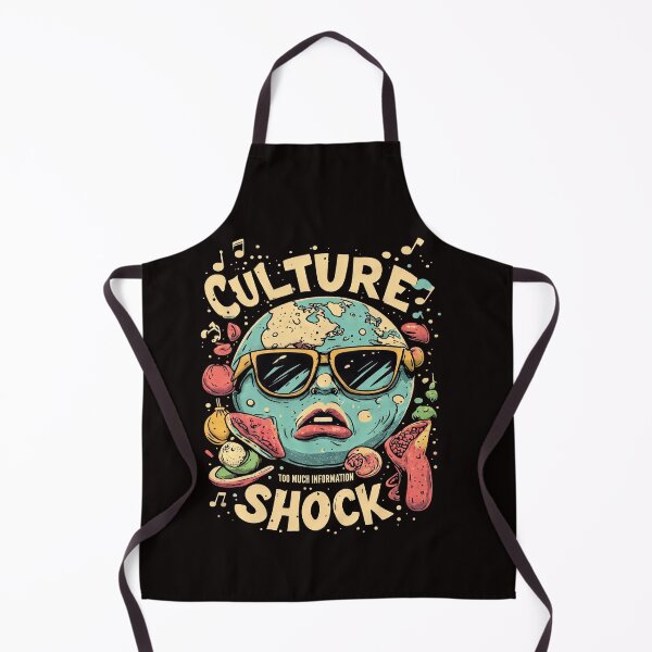 Item preview, Cool Planet Earth Culture Shock Retro Art Illustration designed and sold by LayercraftArt.