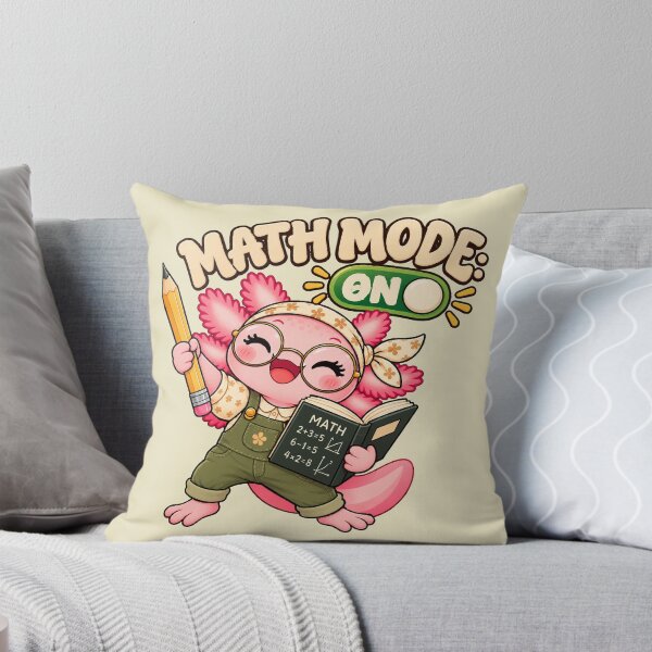 Item preview, Math Mode On – Cute Axolotl Teacher Math Design designed and sold by HH Design House.