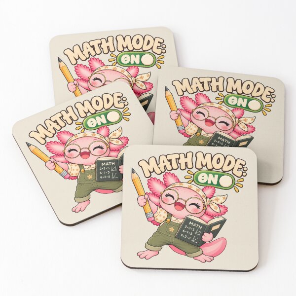 Item preview, Math Mode On – Cute Axolotl Teacher Math Design designed and sold by HH Design House.