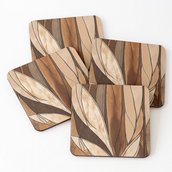 Item preview, Retro Brown and Gold Flowers  designed and sold by shelteredinside.