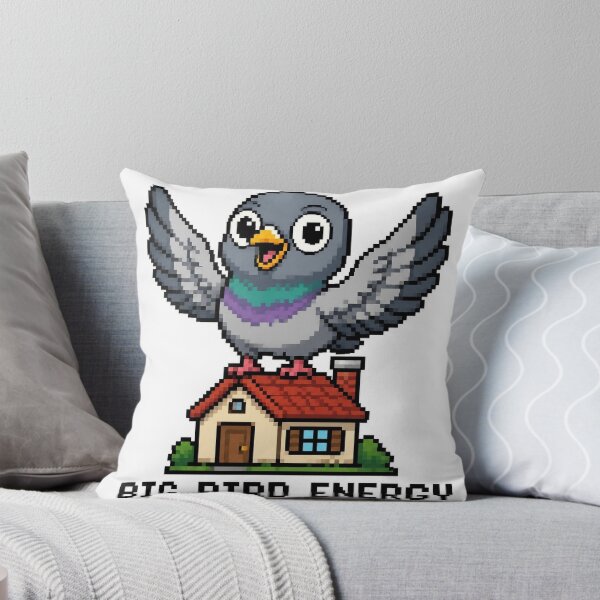 Item preview,  Big Bird Energy Funny Retro Pixel Pigeon Meme designed and sold by blairvina9028.