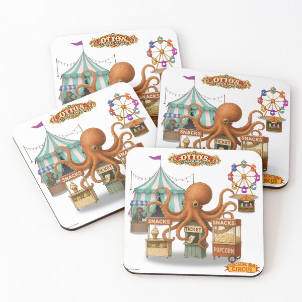 Item preview, Otto's Snack Shack: Vintage Circus Animal Parody designed and sold by MissTerryWoman.