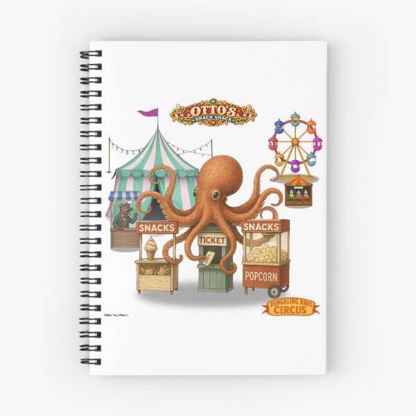 Item preview, Otto's Snack Shack: Vintage Circus Animal Parody designed and sold by MissTerryWoman.