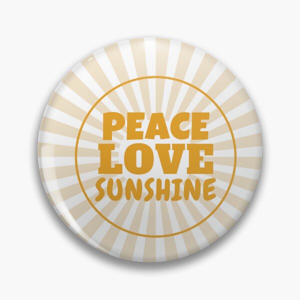 Item preview, Peace Love Sunshine Shirt Retro Sunburst Tee designed and sold by Worn and Witty.