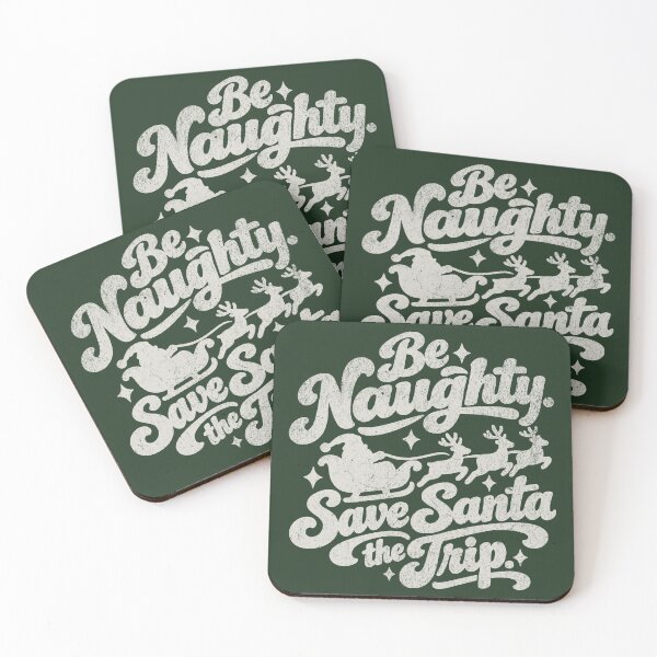 Item preview, Be Naughty Save Santa the Trip Funny Christmas | Vintage Distressed designed and sold by RR-Arts.