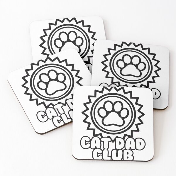 Item preview, Cat Dad Club Shirt, Paw Print Badge, Cat Dad Gift, Proud Cat Father Tee, Cat Lover Gift for Men, Cat Dad Mug and Tote designed and sold by PawshPetCo.