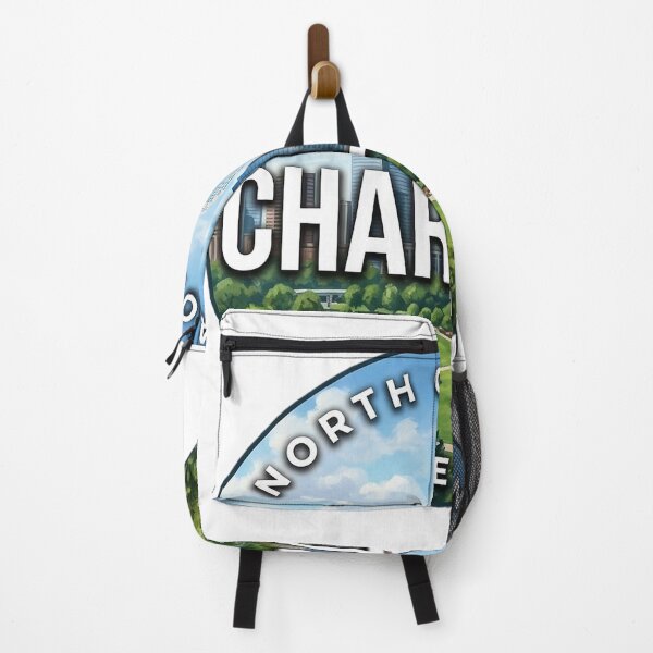 Item preview, Charlotte NC Skyline North Carolina Uptown Day Round Badge Sticker designed and sold by DetourDgn.