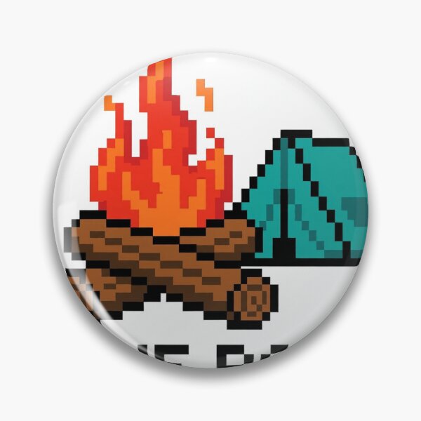 Item preview, Save Point Pixel Campfire designed and sold by TheShopier.