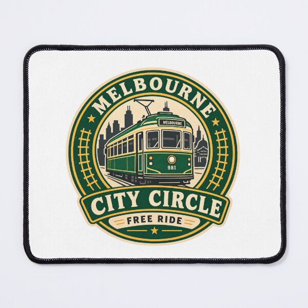Item preview, Melbourne City Circle Tram Badge – Vintage Heritage Tram Travel Design designed and sold by Globalcitytees.