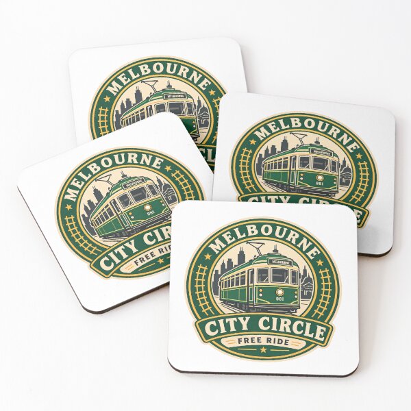 Item preview, Melbourne City Circle Tram Badge – Vintage Heritage Tram Travel Design designed and sold by Globalcitytees.