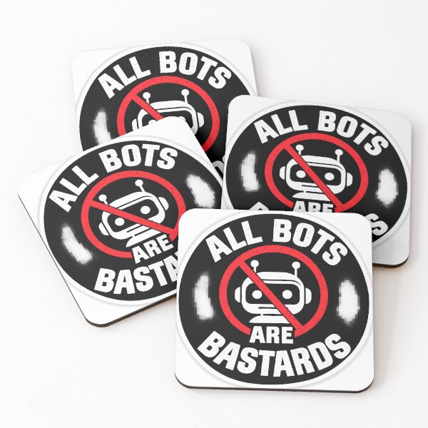 Item preview, All Bots Are Bastards Sticker designed and sold by NCNGDESIGN.