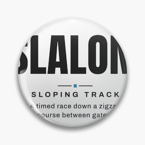 Item preview, Slalom — Sloping Track | Real Skiing Terminology designed and sold by VestraDesign.