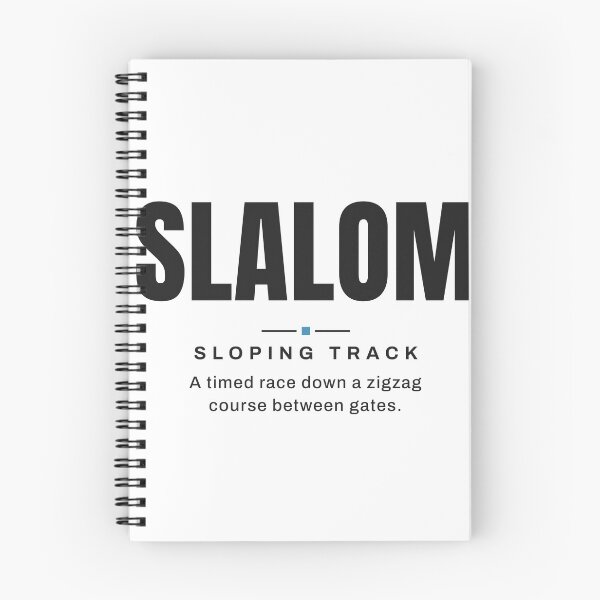Item preview, Slalom — Sloping Track | Real Skiing Terminology designed and sold by VestraDesign.