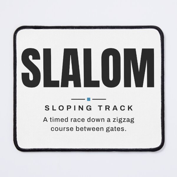 Item preview, Slalom — Sloping Track | Real Skiing Terminology designed and sold by VestraDesign.
