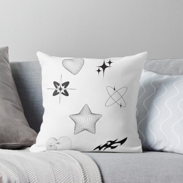 Item preview, Cyber Y2K Aesthetics Wireframe Hearts and Stars - Futuristic Graphic Element Sheet designed and sold by DanisPixieArt.