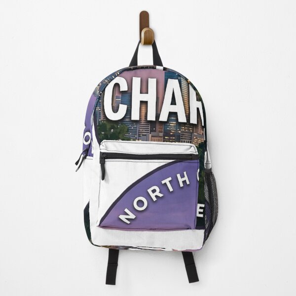 Item preview, Charlotte NC Skyline North Carolina Skyline Dusk Round Badge Sticker designed and sold by DetourDgn.