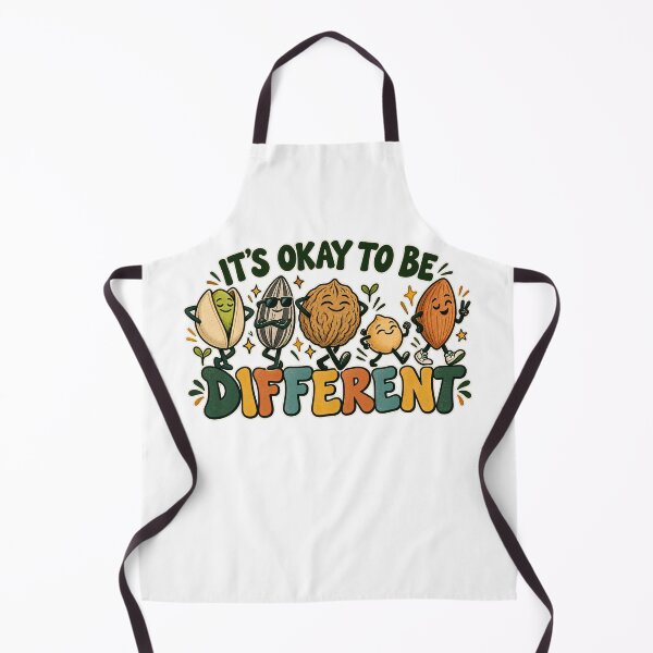 Item preview, It's Okay To Be Different Cute Retro Nuts And Seeds designed and sold by NatureStyle555.