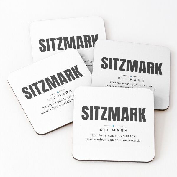 Item preview, Sitzmark — Sit Mark | Real Skiing Terminology designed and sold by VestraDesign.
