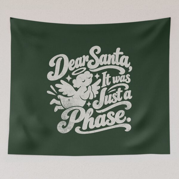 Item preview, Dear Santa It Was Just a Phase Funny Christmas | Vintage Distressed designed and sold by RR-Arts.