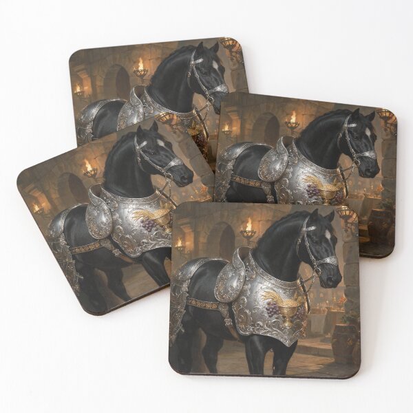 Item preview, Black Horse Silver Renaissance Armor designed and sold by KAMOCHI Art.