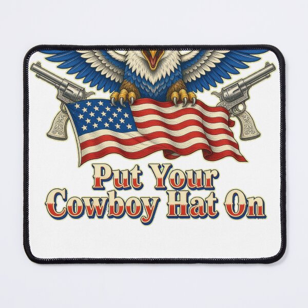 Item preview, Put Your Cowboy Hat On Funny Western Eagle Rodeo designed and sold by HappyVibration.