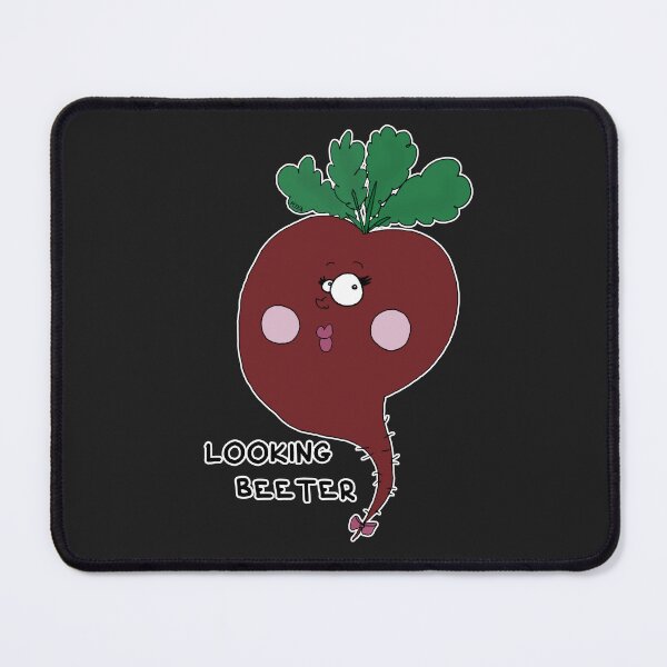 Item preview, Looking Beeter | Funny Beet Vegetable Pun Sticker designed and sold by MyxaART.