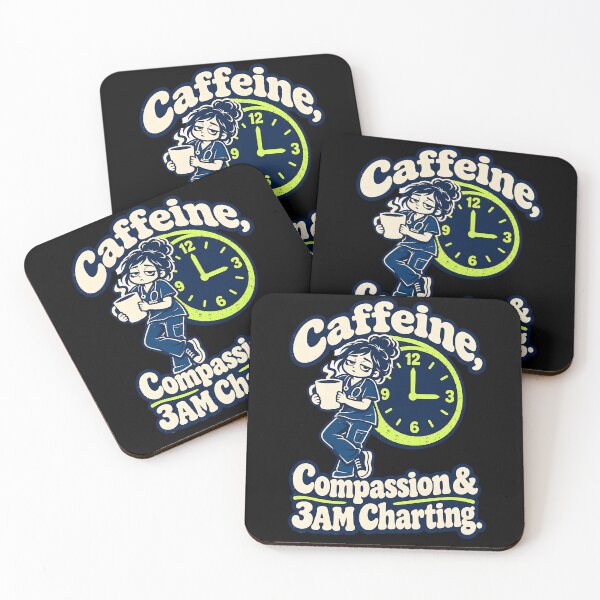 Item preview, Night Shift Nurse – Caffeine, Compassion & 3AM Charting designed and sold by DesignsDominus.