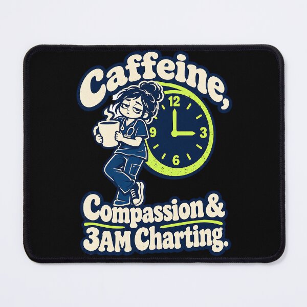 Item preview, Night Shift Nurse – Caffeine, Compassion & 3AM Charting designed and sold by DesignsDominus.