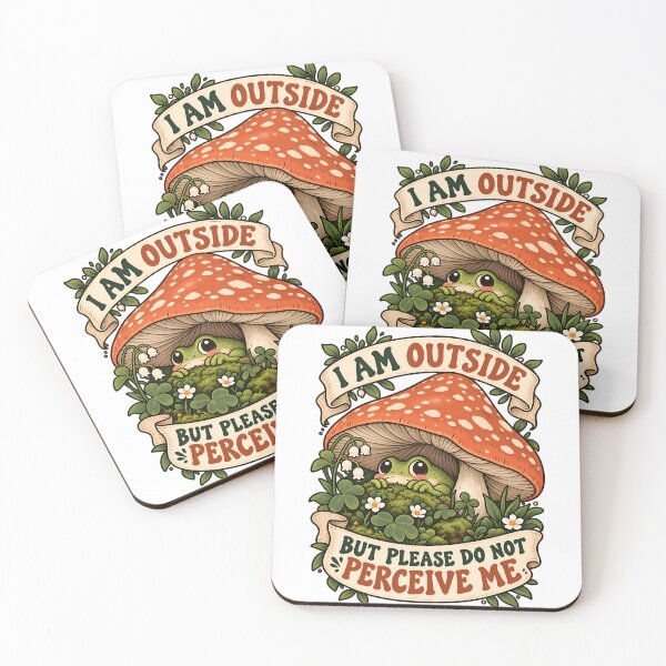 Item preview, Do Not Perceive Me Shy Cottagecore Frog designed and sold by Win Hardy.
